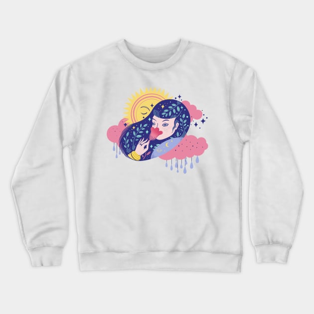 Summer rain Crewneck Sweatshirt by Paolavk